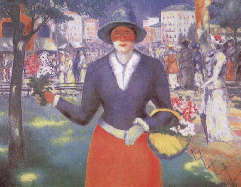 Kasimir Malevich Flower Girl China oil painting art